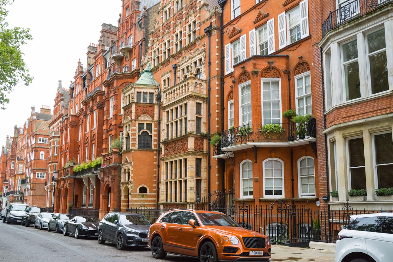 A grand brick terrace of the kind Marchmont House belongs to